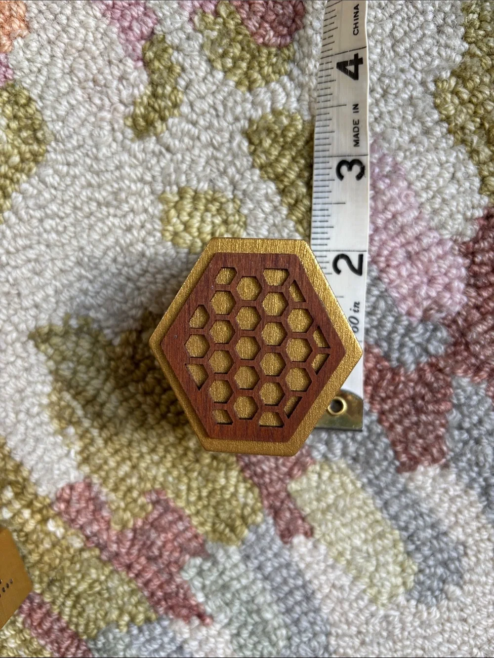 Honeycomb Wooden Hexagon Shaped salt + pepper shakers set modern design